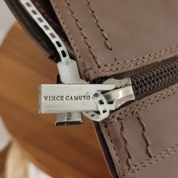 Leather Boots Brown Size 7 Vince Camuto Lia NWT - Picture 3 of 10